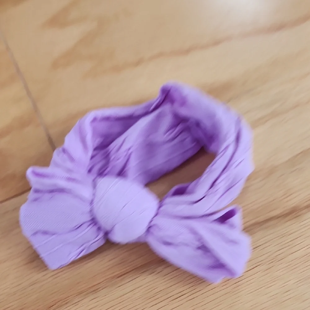 Bundle Of Kids Headbands Hair Accessories Set - Purple, Pink, Cream, Blue